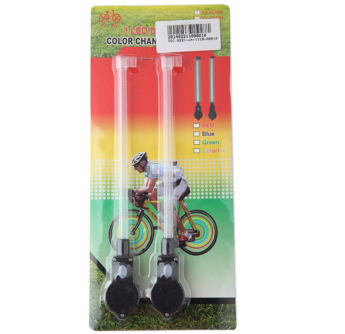 Colorful Bicycle Spoke Light Strip Light 2Pcs - Click Image to Close